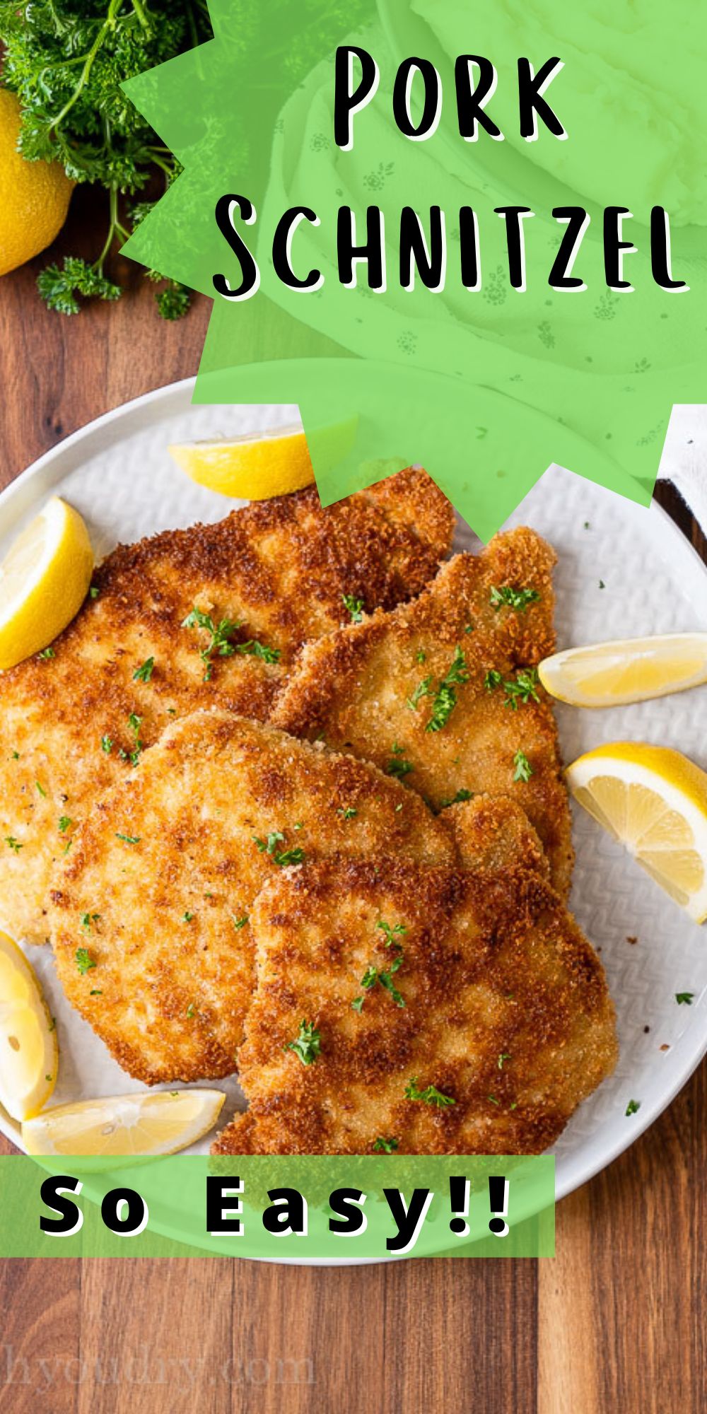 Easy Pork Schnitzel Recipe - I Wash You Dry