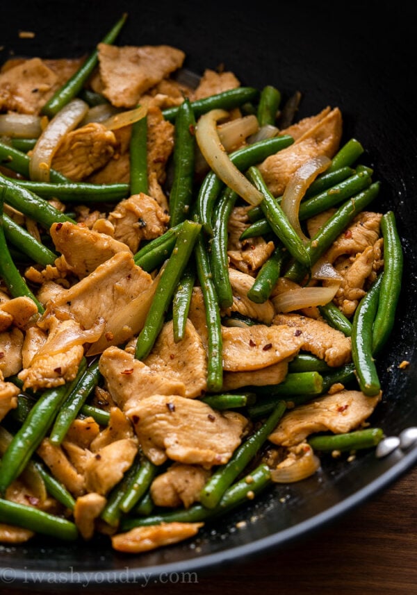 Green Bean Chicken Stir Fry I Wash You Dry