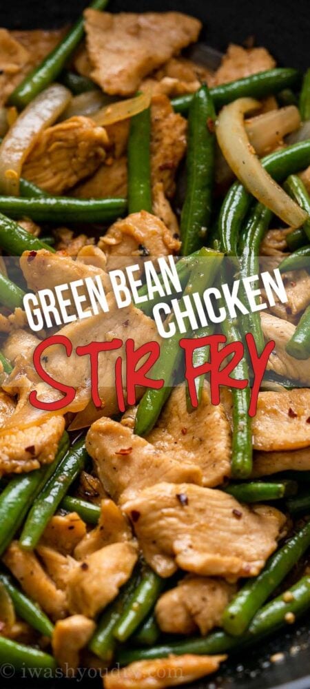 chicken stir fry with green beans