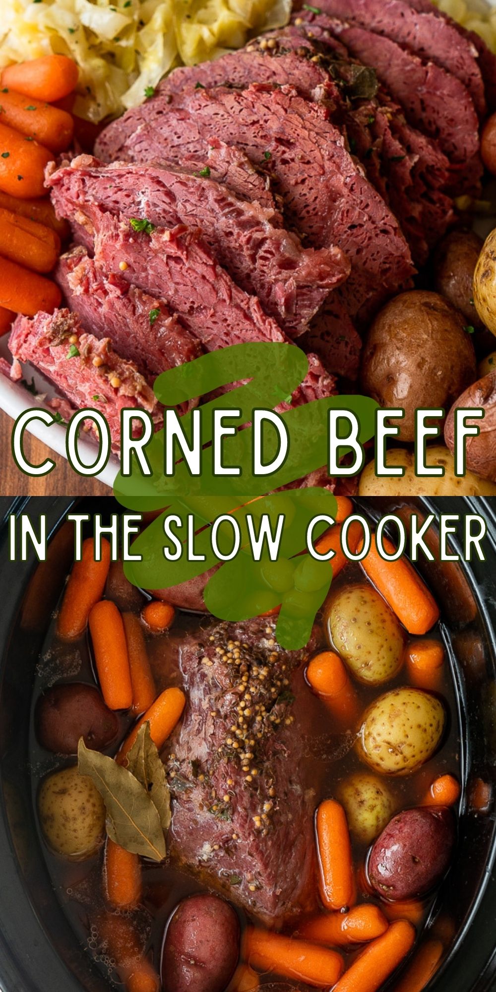 Slow Cooker Corned Beef and Cabbage - I Wash You Dry