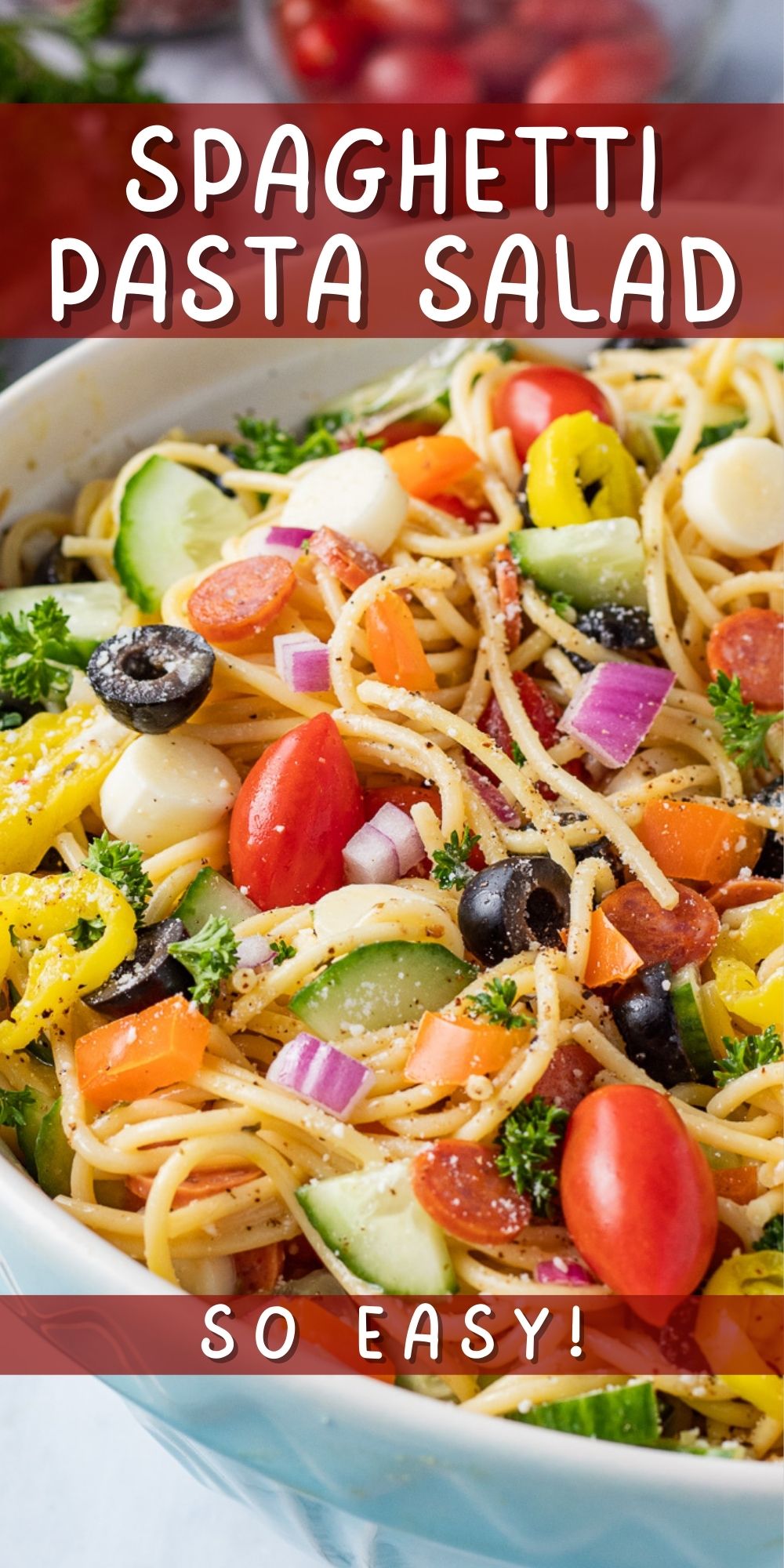 Easy Spaghetti Salad Recipe - I Wash You Dry