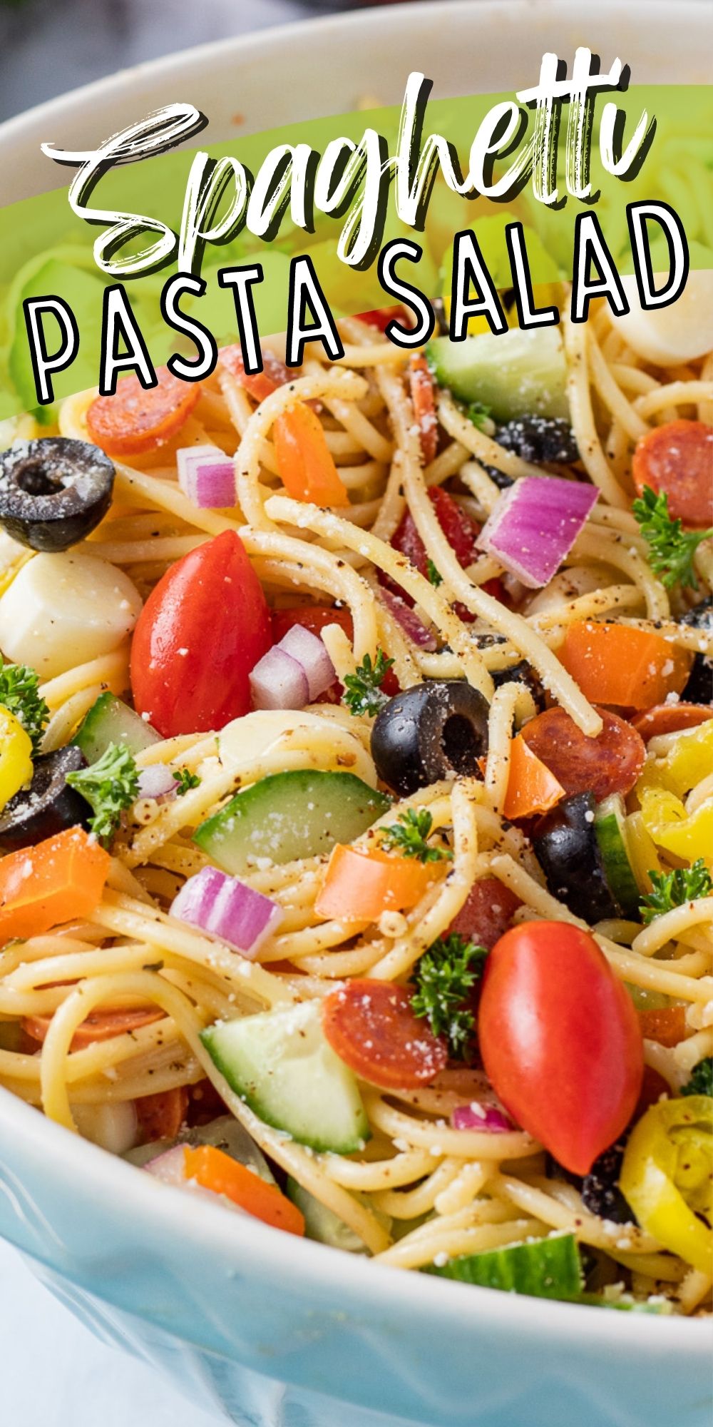 Easy Spaghetti Salad Recipe - I Wash You Dry