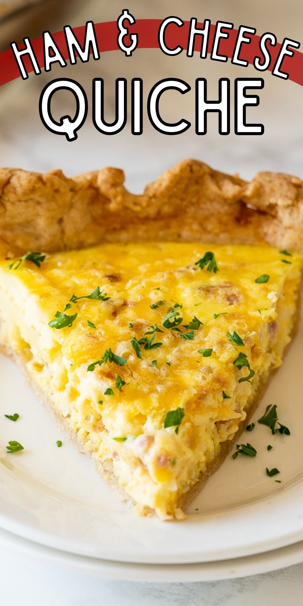 Easy Ham Cheddar Quiche Recipe I Wash You Dry