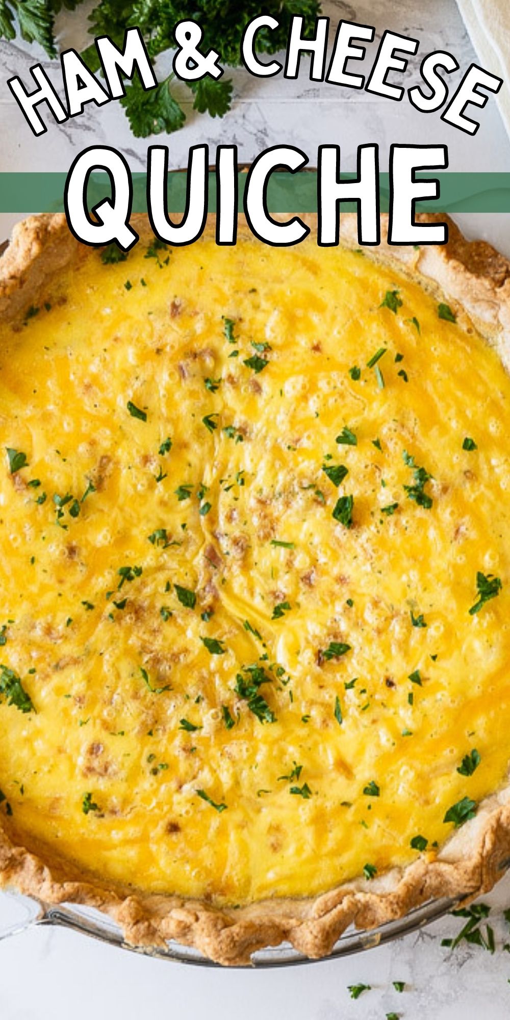 Easy Ham Cheddar Quiche Recipe - I Wash You Dry