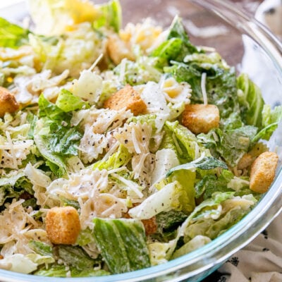 Caesar Pasta Salad Recipe - I Wash You Dry