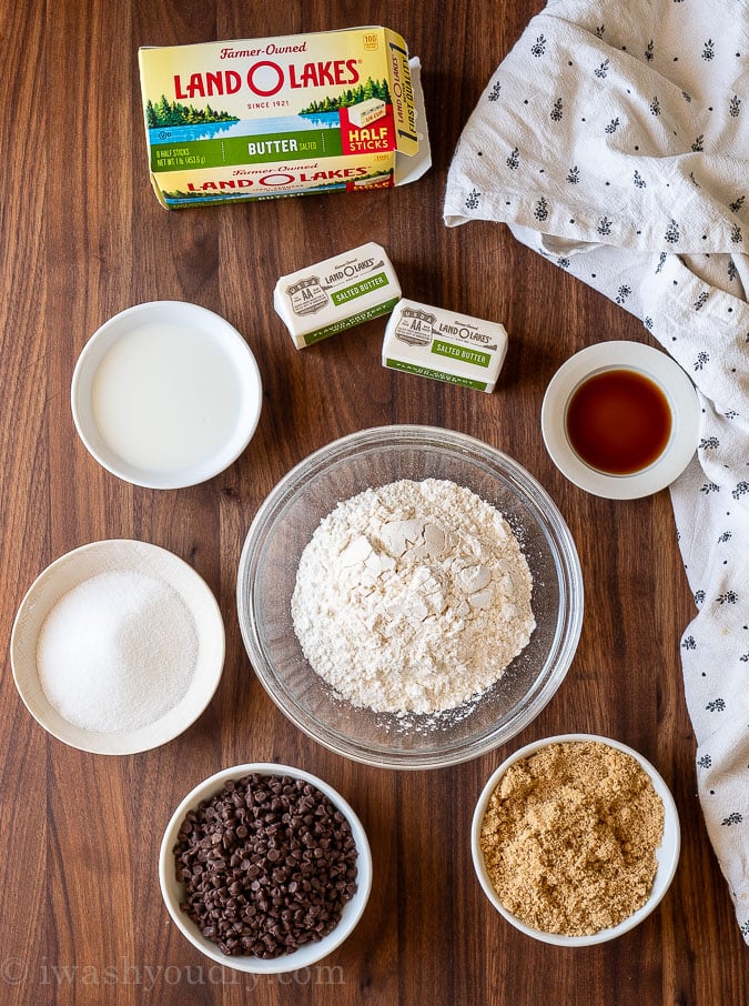 ingredients needed for edible cookie dough