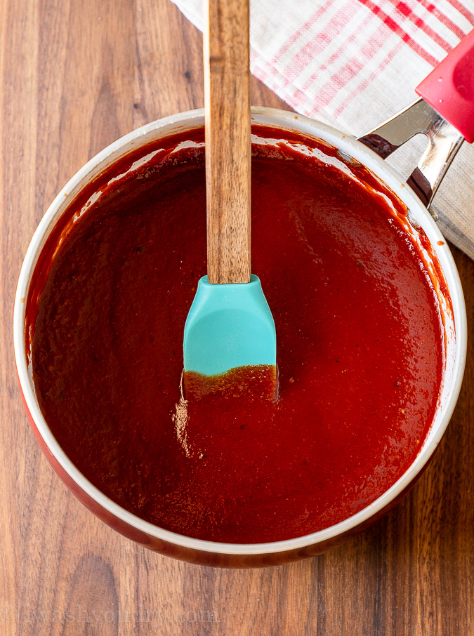 combine ingredients in sauce pan