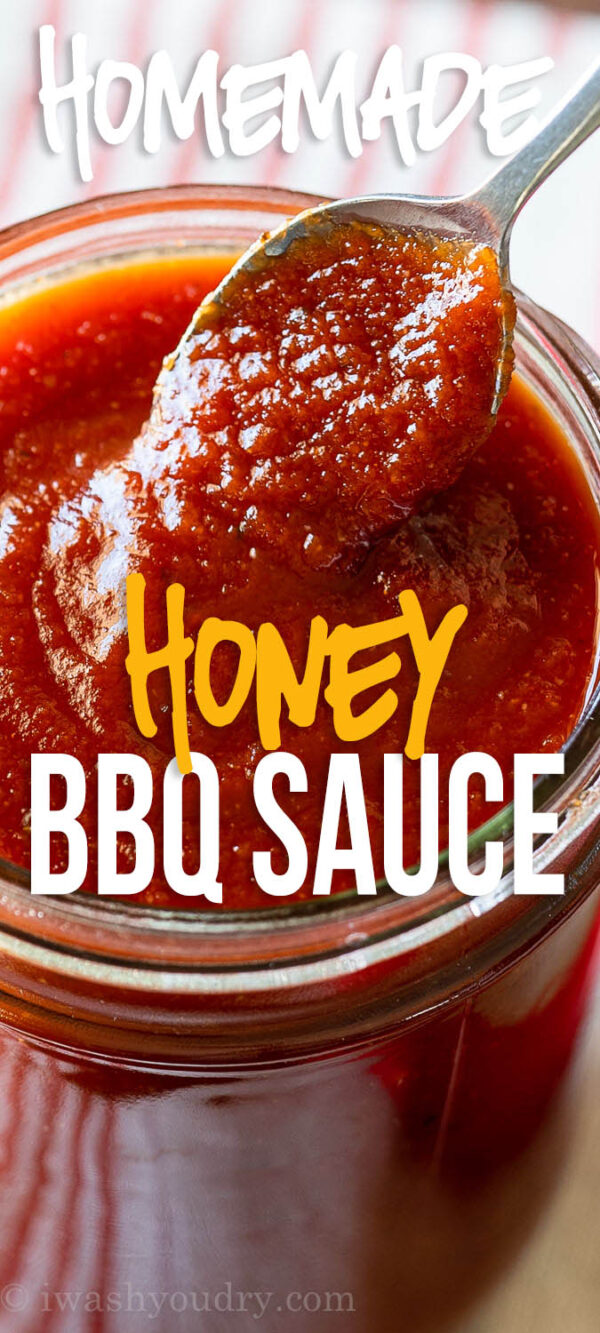 Homemade Honey BBQ Sauce I Wash You Dry
