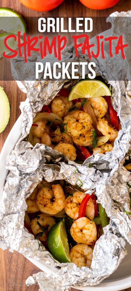 Grilled Shrimp Fajita Packets