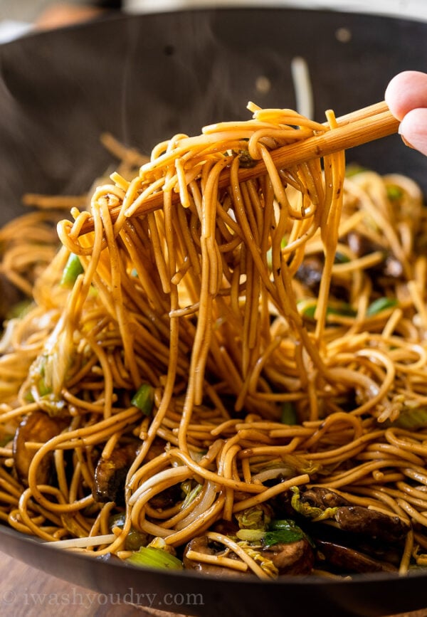 Easy Vegetable Lo Mein Recipe - I Wash You Dry