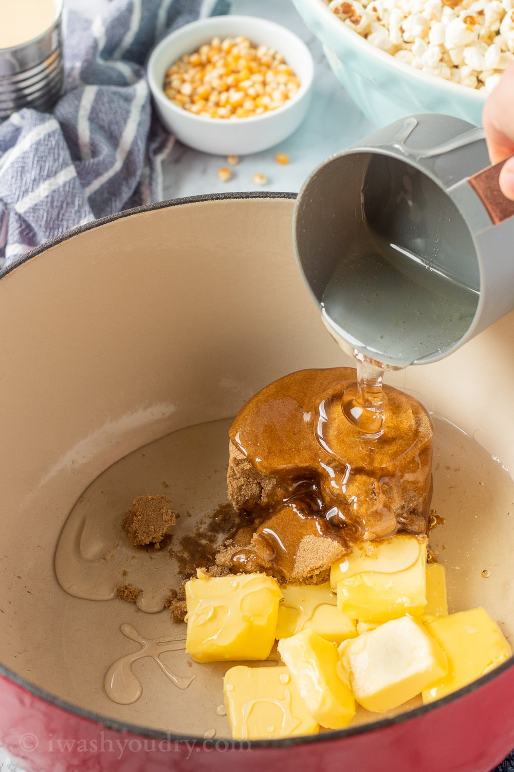 Super Easy Caramel Corn Recipe I Wash You Dry