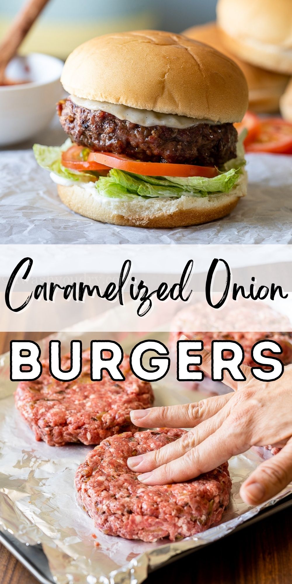 Caramelized Onion Hamburger Recipe - I Wash You Dry