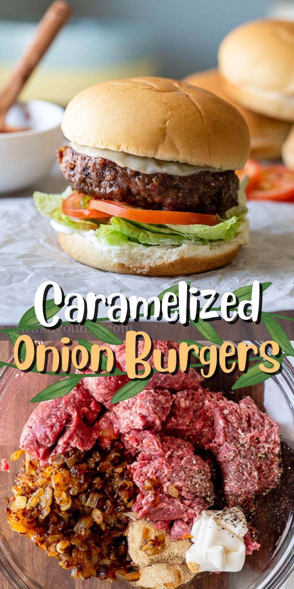 Caramelized Onion Hamburger Recipe - I Wash You Dry