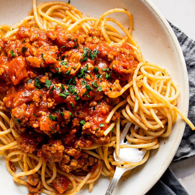 Spaghetti Balls with Meat Sauce - I Wash You Dry