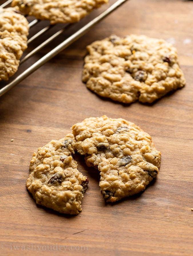 soft and chewy Oatmeal Raisin Cookies