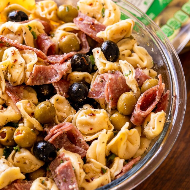 Olive Tortellini Pasta Salad Recipe I Wash You Dry