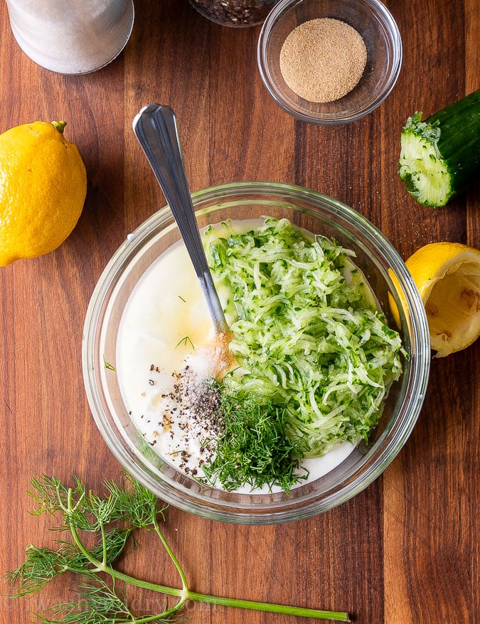 combine ingredients in bowl and stir