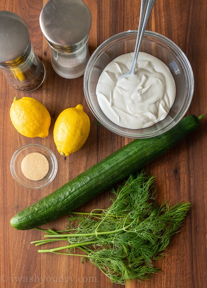 ingredients needed for tzatziki sauce