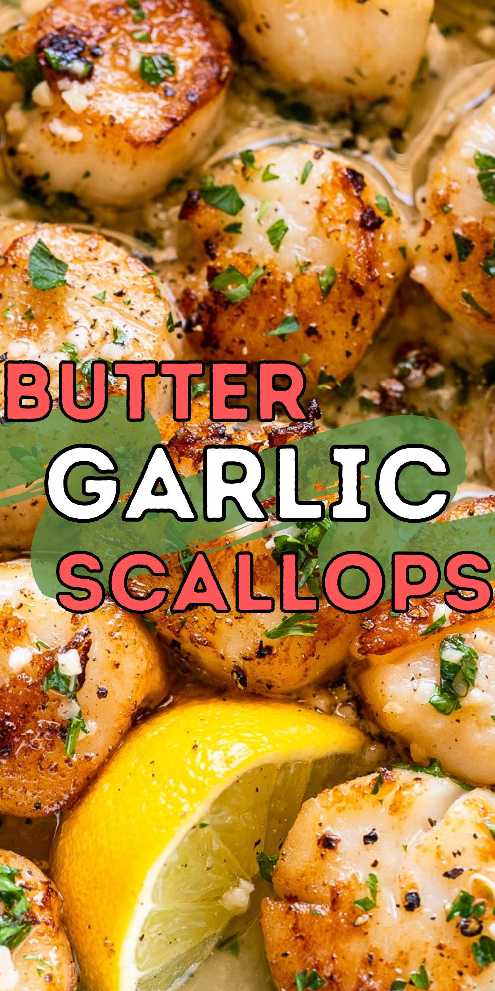 Buttery Garlic Seared Scallops - I Wash You Dry