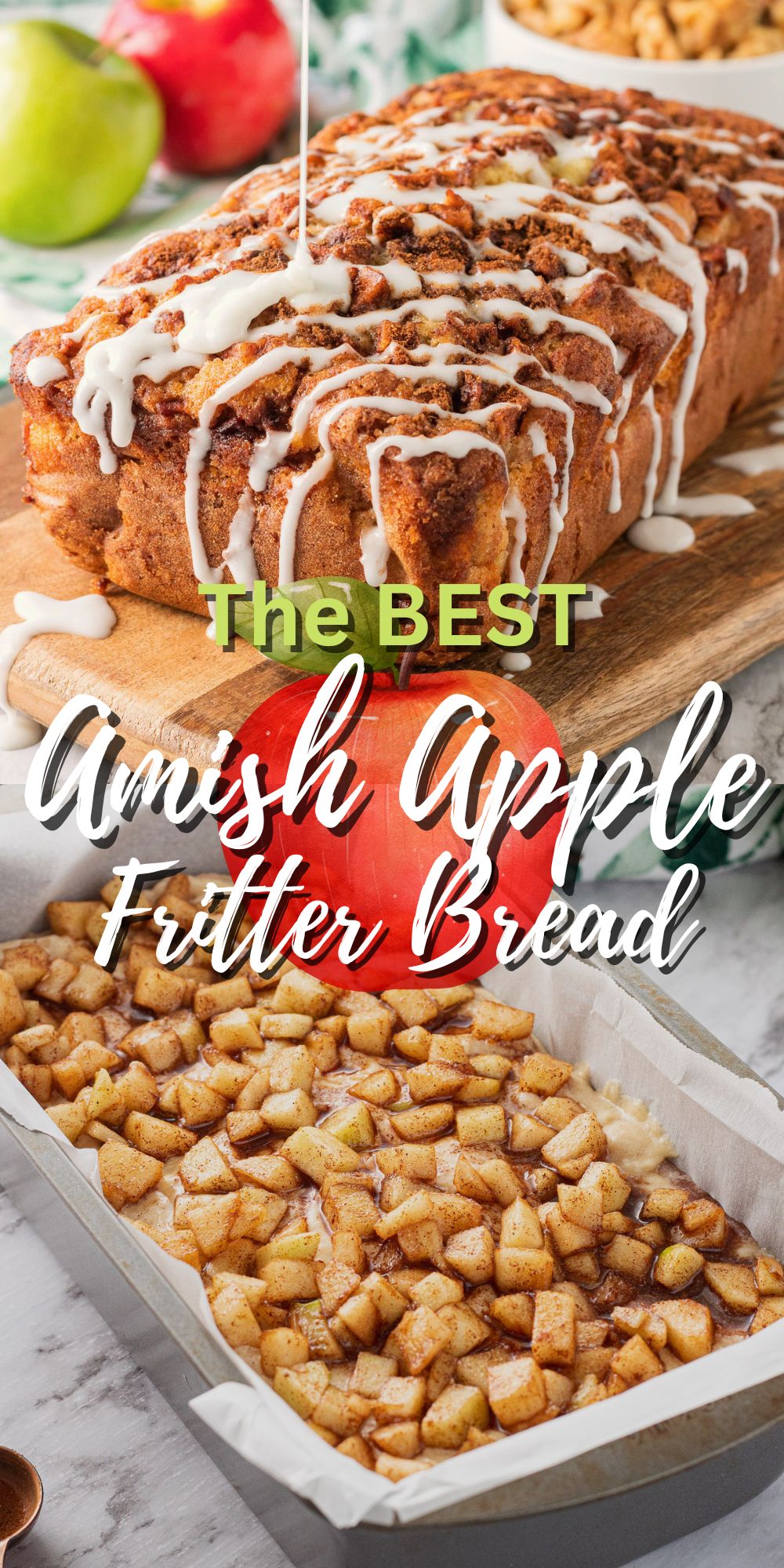 Amish Apple Fritter Bread - I Wash You Dry