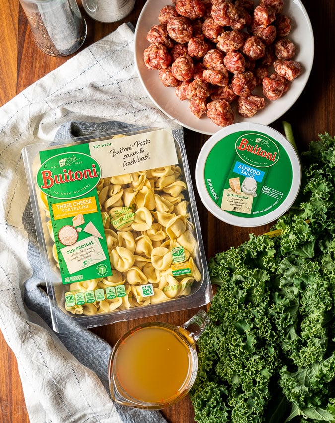 ingredients needed for creamy tortellini