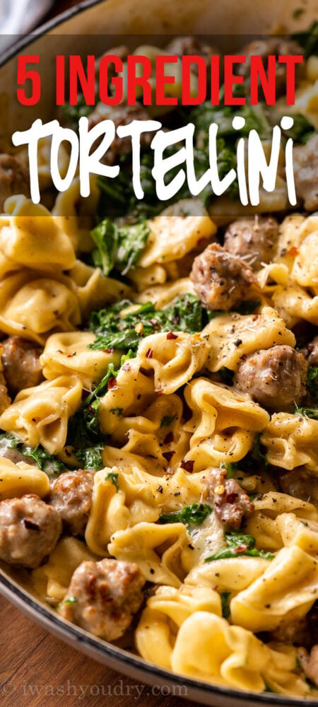 Creamy Tortellini Sausage Skillet