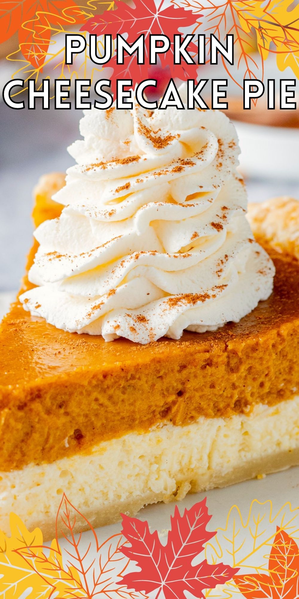 Pumpkin Cheesecake Pie - I Wash You Dry