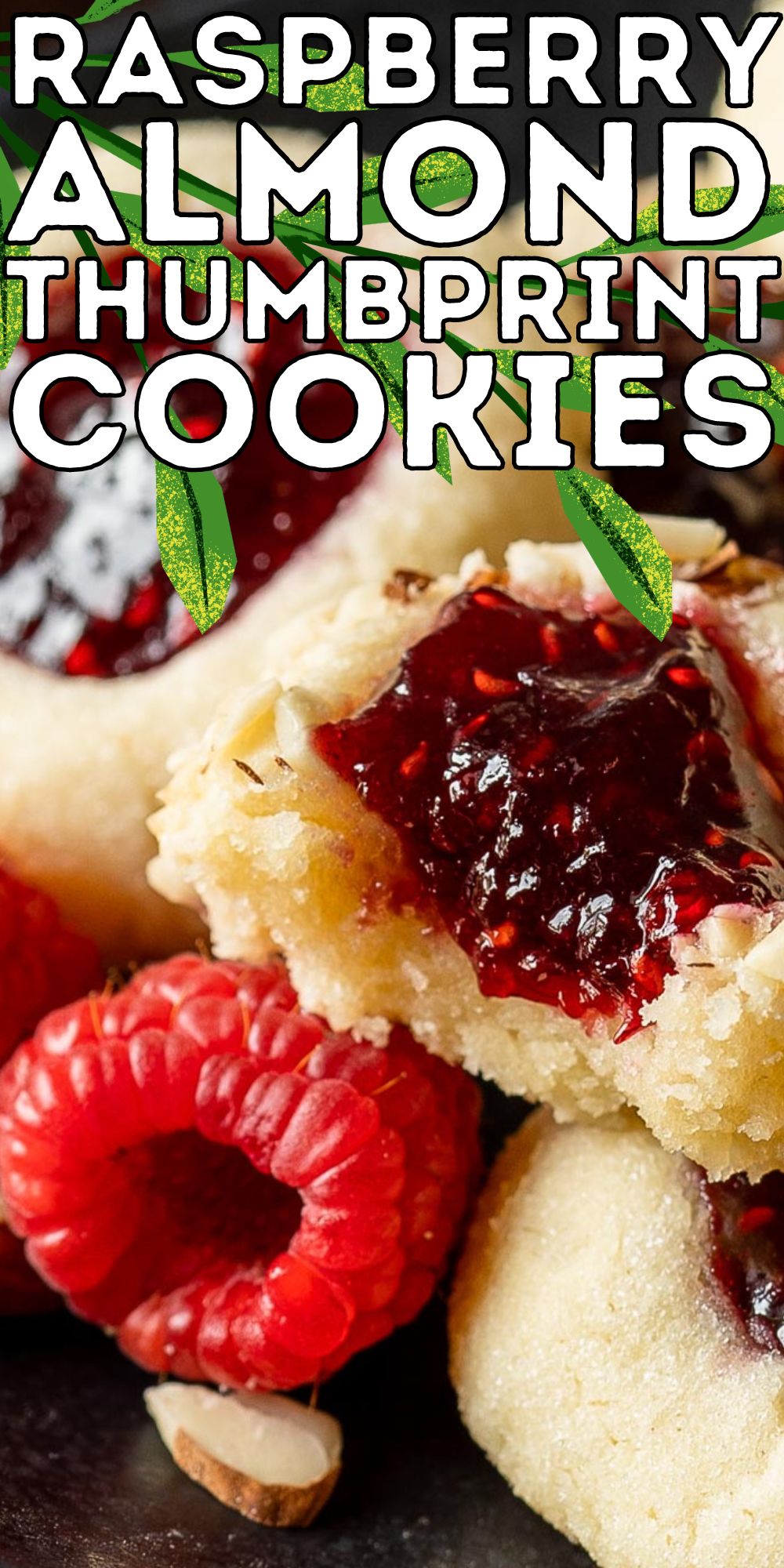 Almond Raspberry Thumbprint Cookies I Wash You Dry
