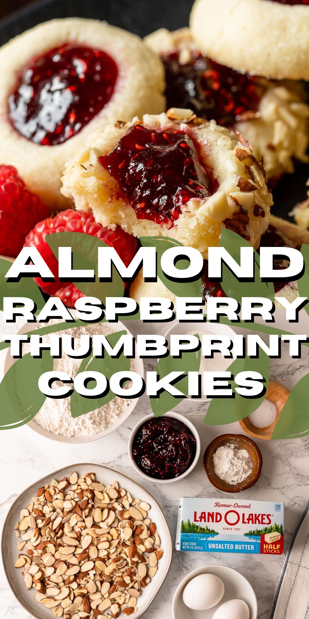 Almond Raspberry Thumbprint Cookies I Wash You Dry