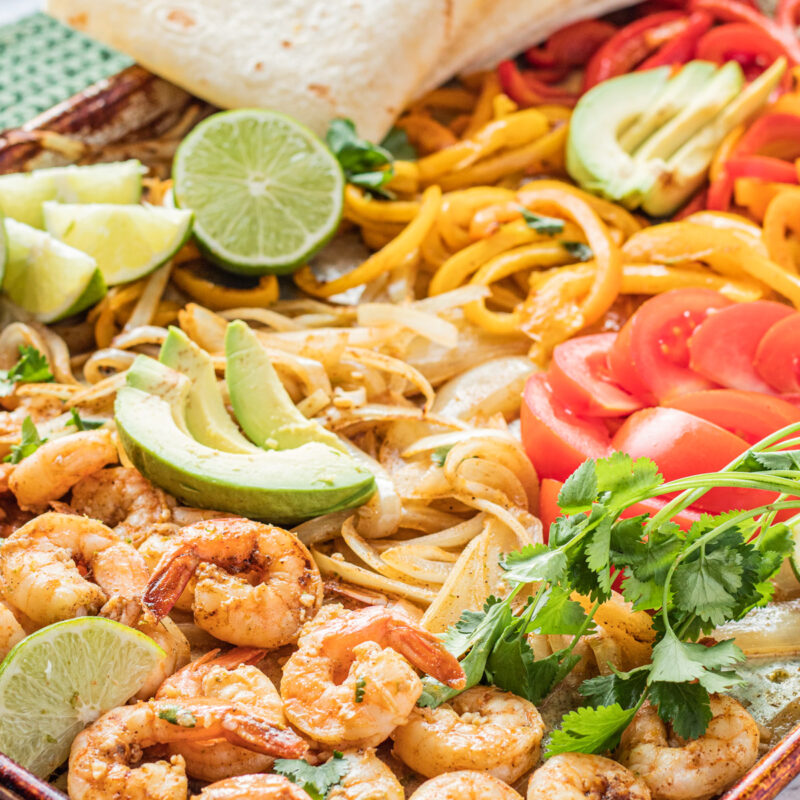 Sheet Pan Shrimp Fajitas I Wash You Dry