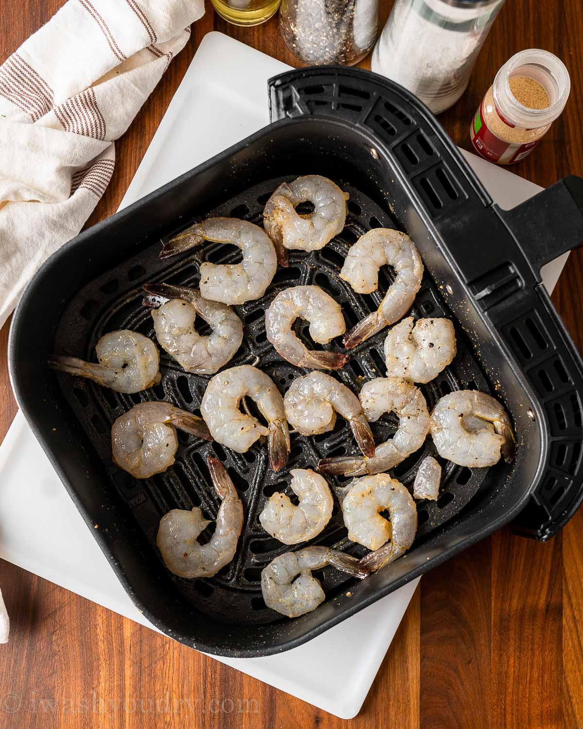 Air Fryer Garlic Shrimp Recipe - I Wash You Dry