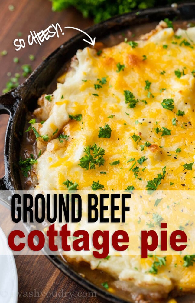 cottage pie in skillet