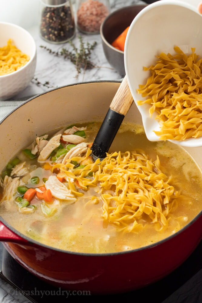 Easy Chicken Noodle Soup I Wash You Dry