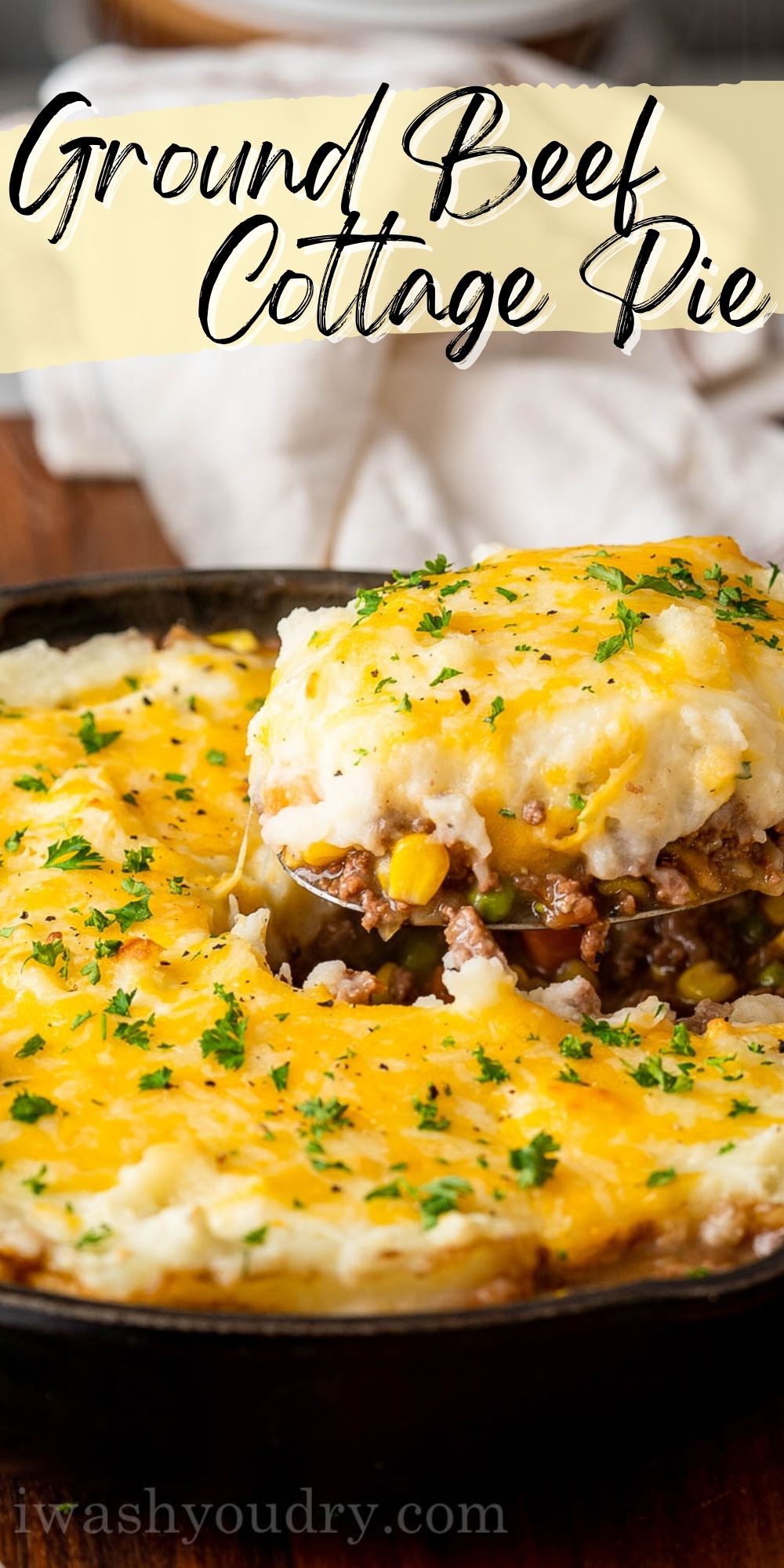 Ground Beef Cottage Pie Recipe - I Wash You Dry