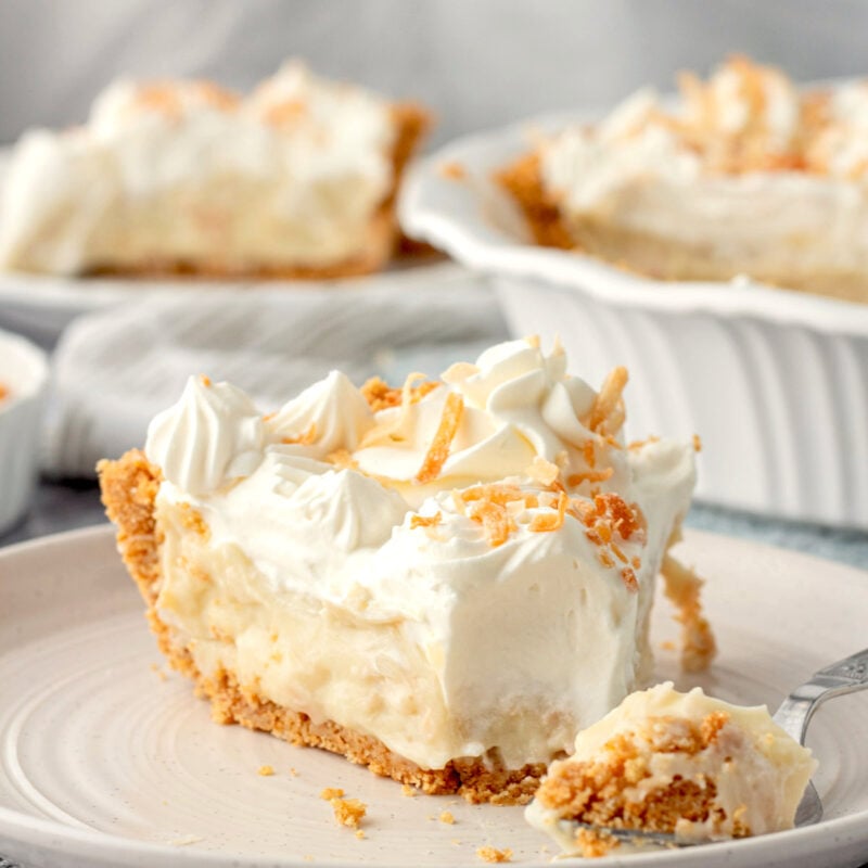 Coconut Cream Pie Recipe - I Wash You Dry