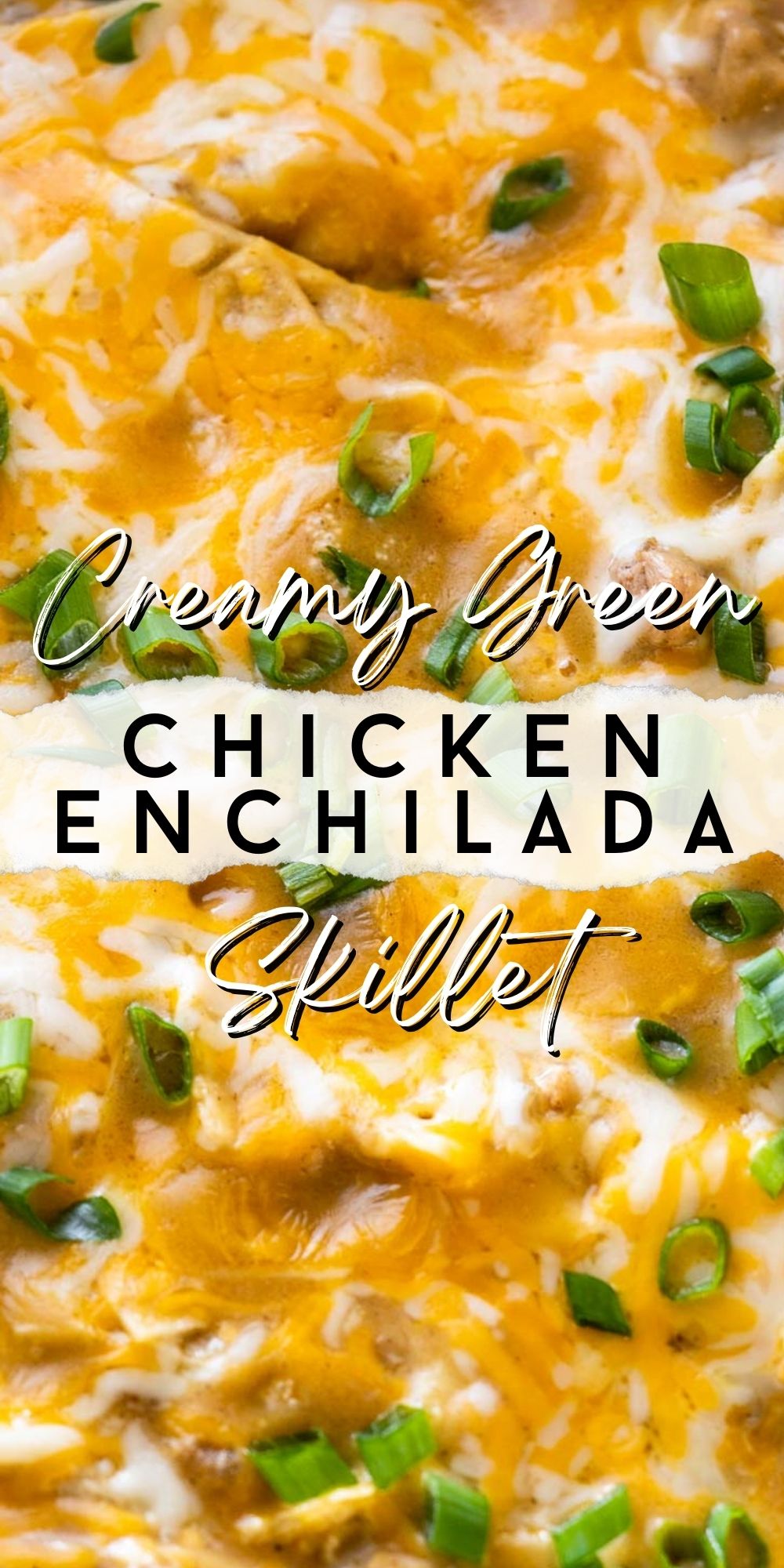 Creamy Green Chile Chicken Enchilada Skillet I Wash You Dry