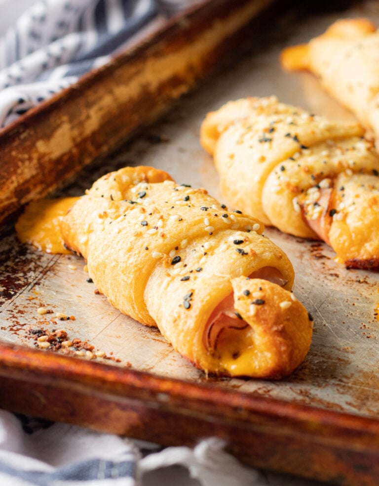 Baked Ham and Cheese Roll Ups