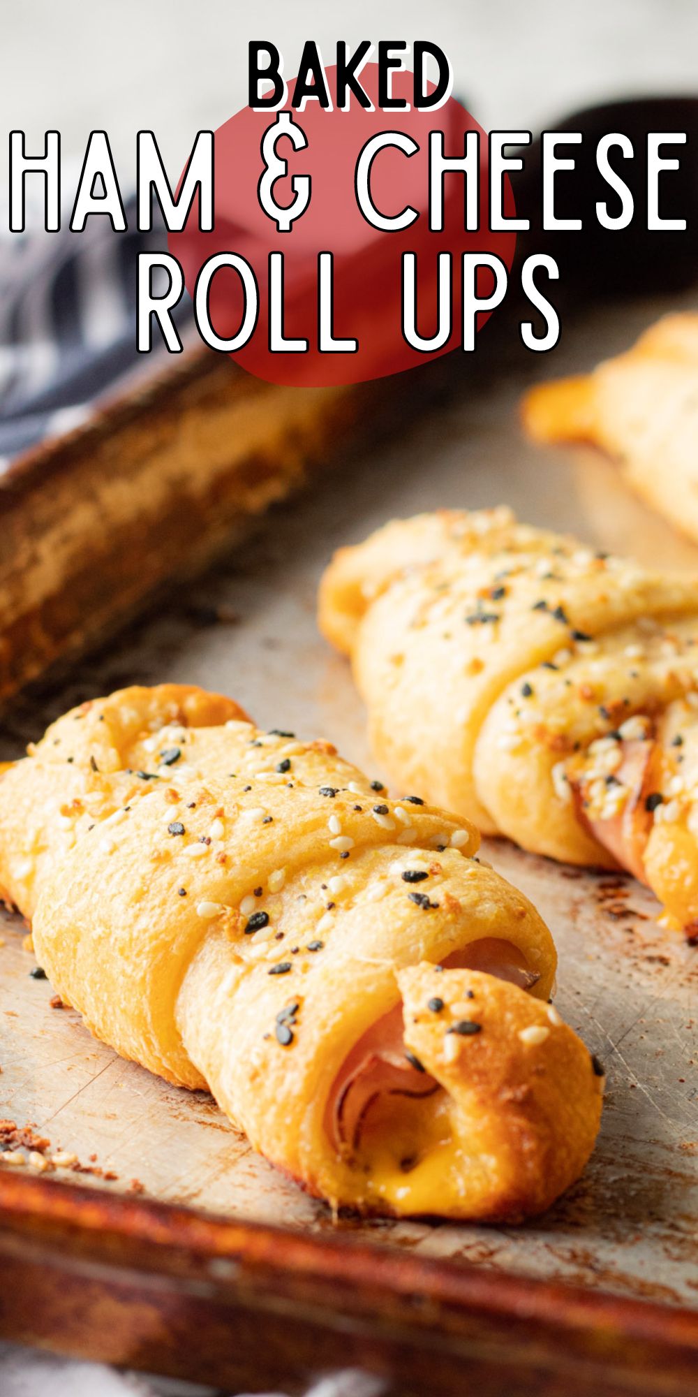 Baked Ham and Cheese Roll Ups - I Wash You Dry