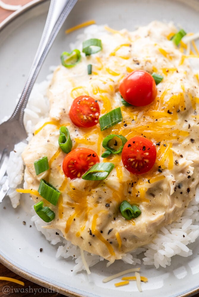 Healthy Slow Cooker Creamy Chicken Casserole Recipe • The Healthy Toast