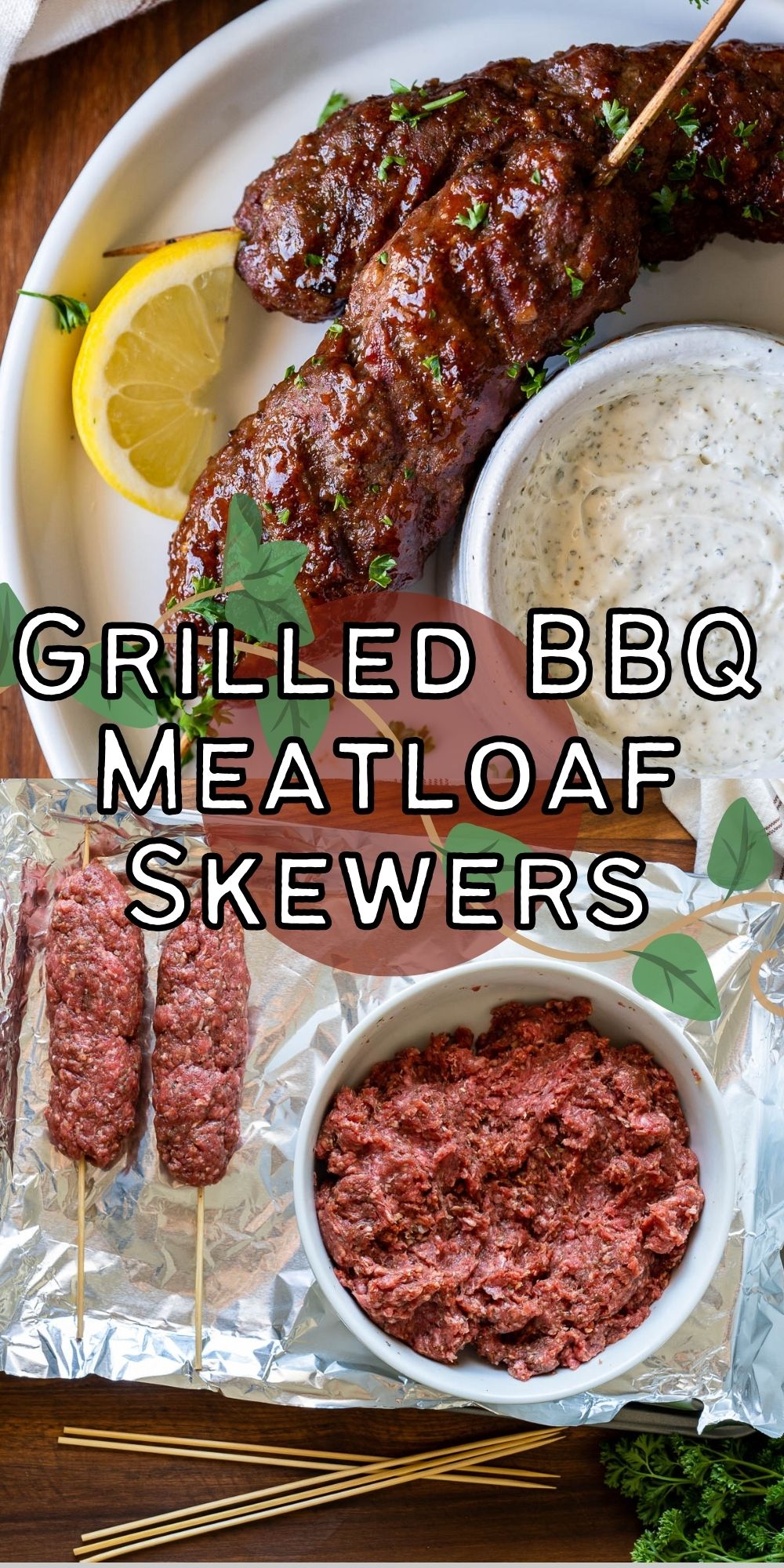 Grilled BBQ Meatloaf Skewers I Wash You Dry