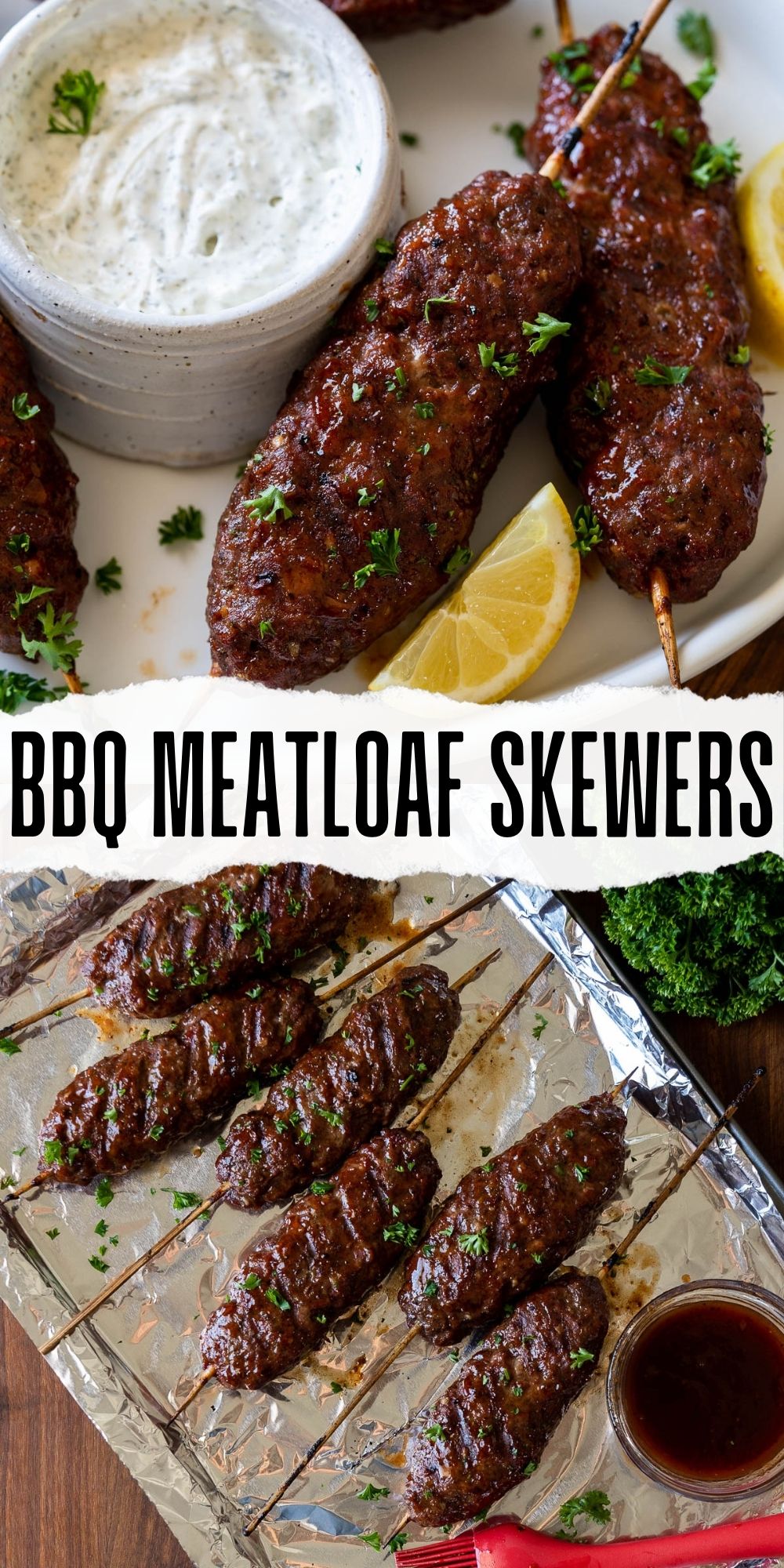 Grilled BBQ Meatloaf Skewers I Wash You Dry