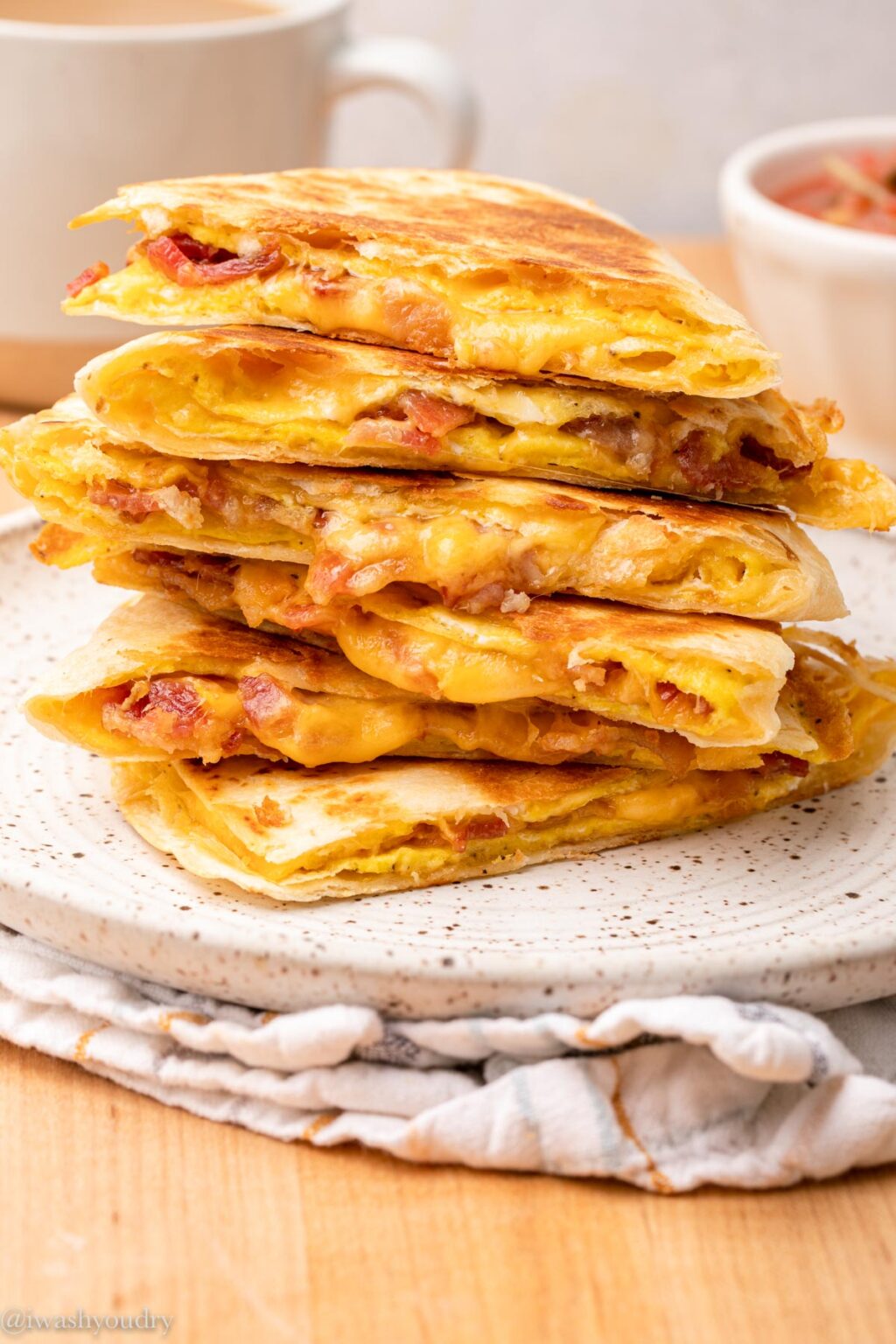 Super Easy Breakfast Quesadillas I Wash You Dry