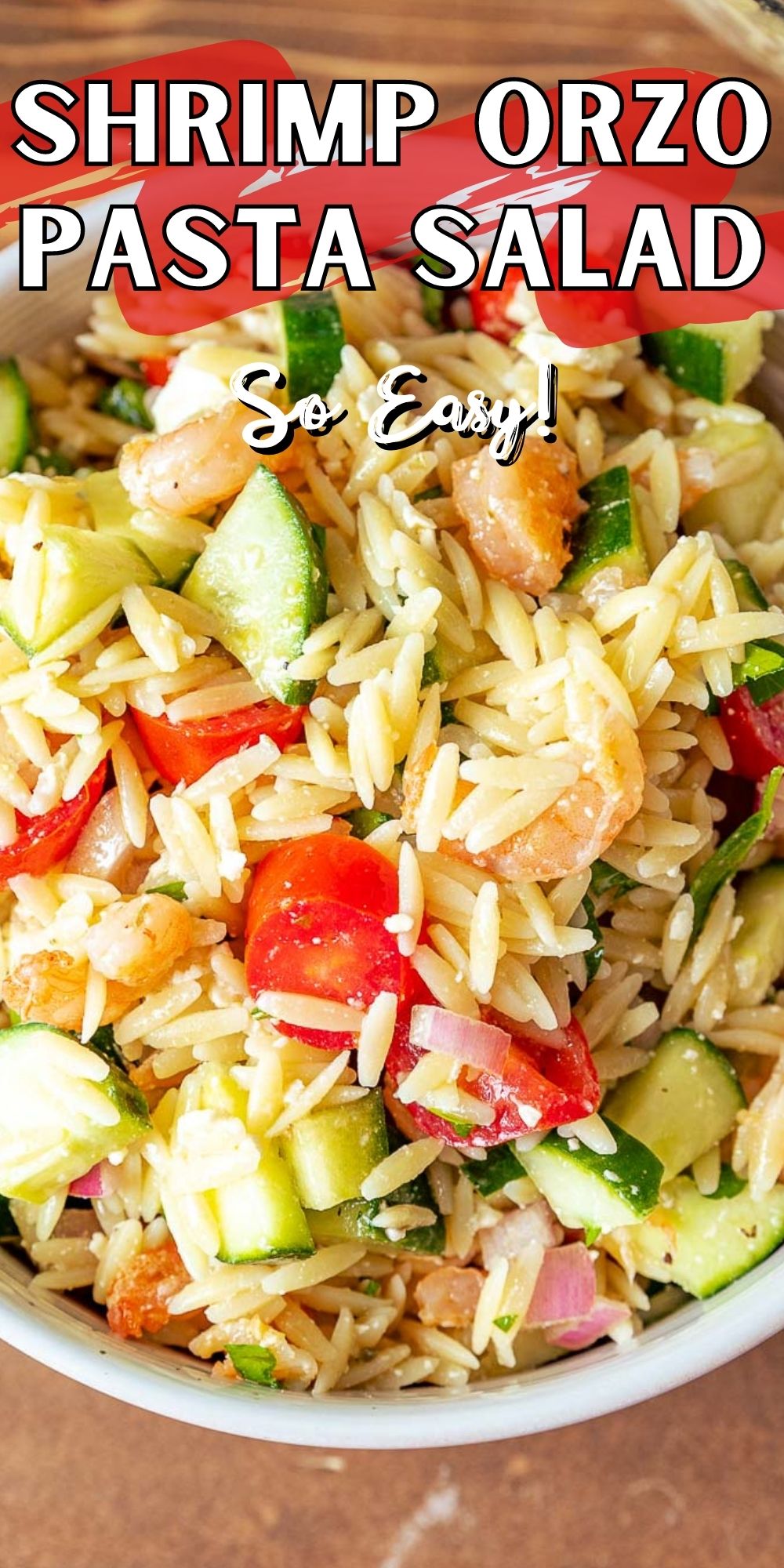 Shrimp Orzo Pasta Salad - I Wash You Dry