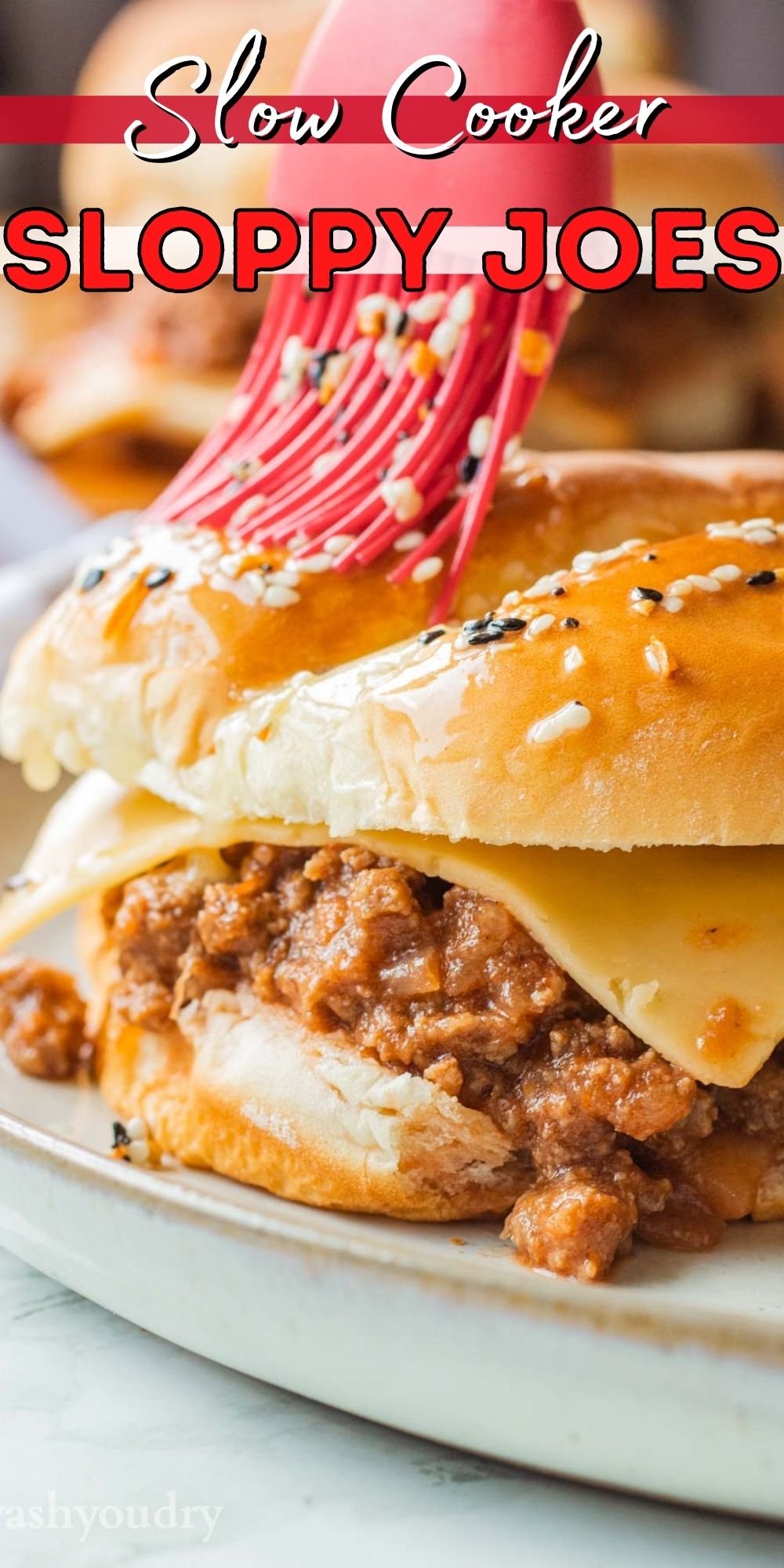 Slow Cooker Sloppy Joes - I Wash You Dry