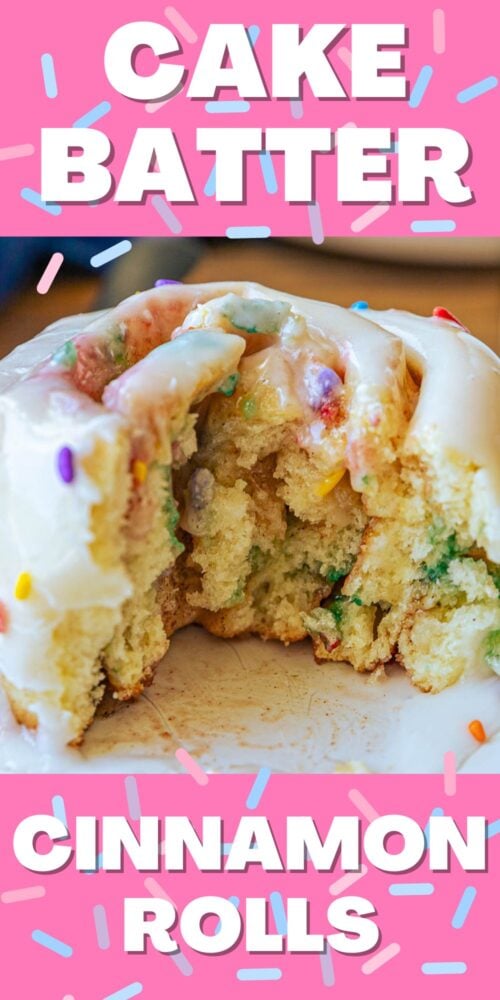 cake batter cinnamon rolls recipe