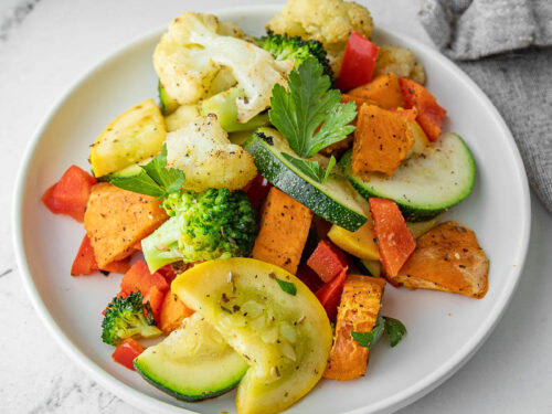 Easy Rainbow Roasted Vegetables