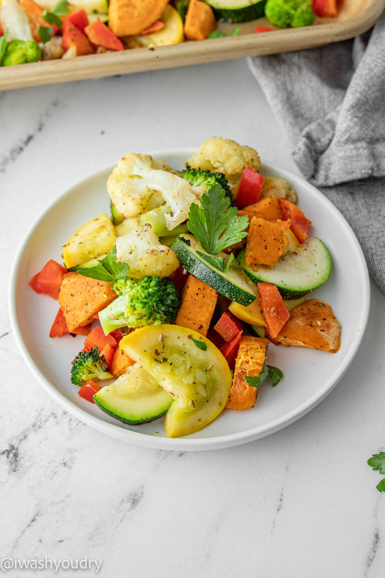 Easy Rainbow Roasted Vegetables