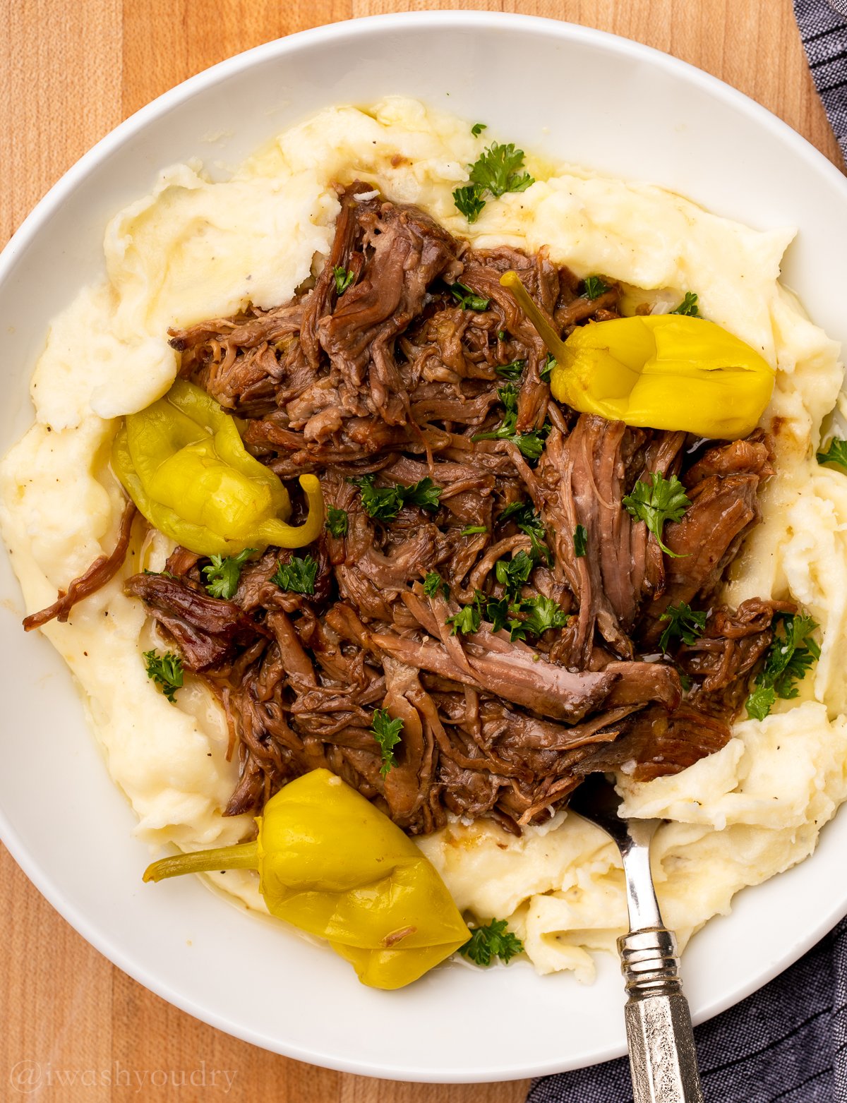 5 Ingredient Slow Cooker Mississippi Pot Roast I Wash You Dry