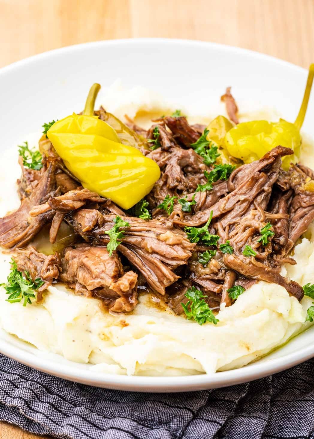 5 Ingredient Slow Cooker Mississippi Pot Roast I Wash You Dry