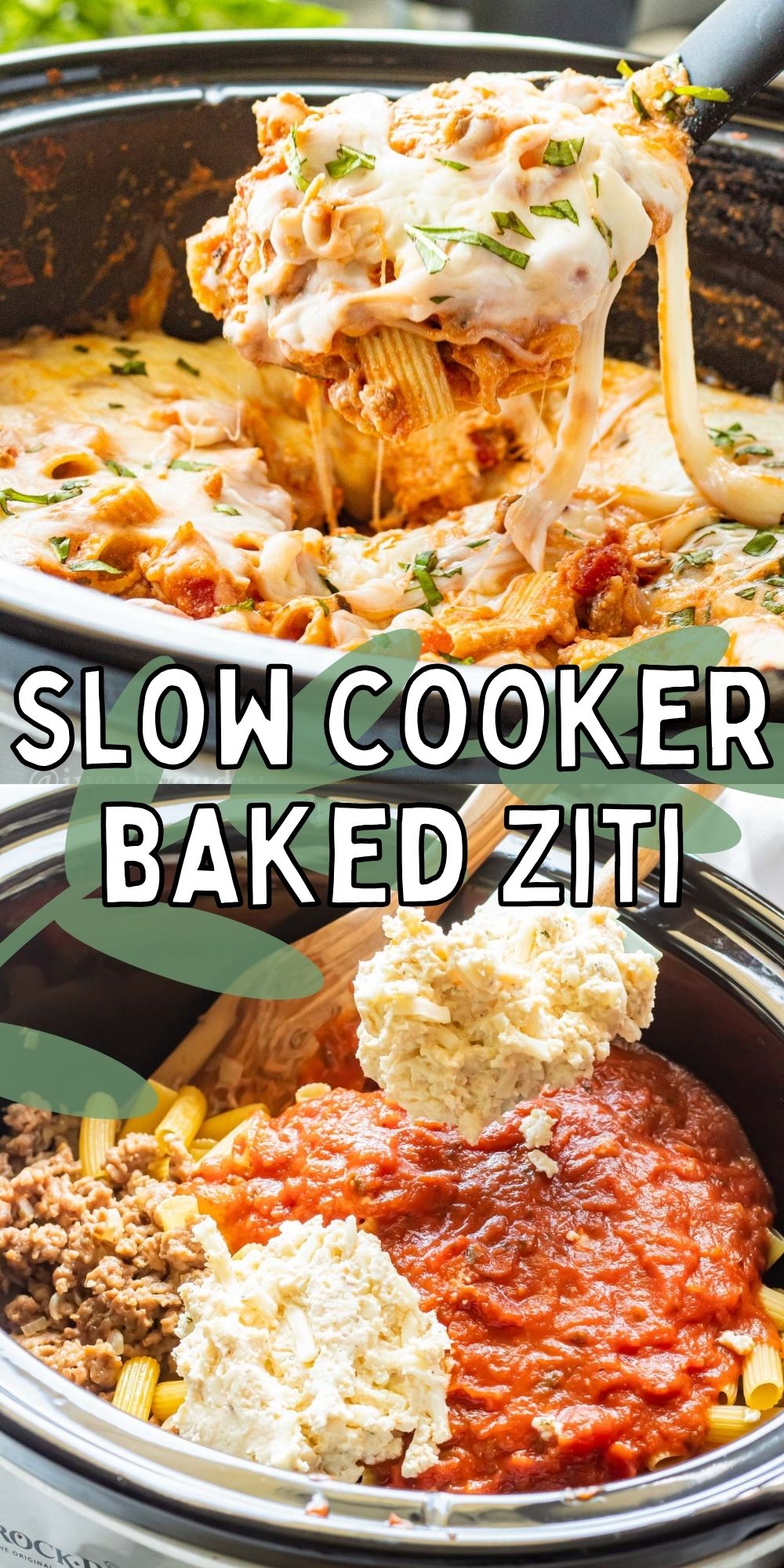 Slow Cooker Baked Ziti - I Wash You Dry